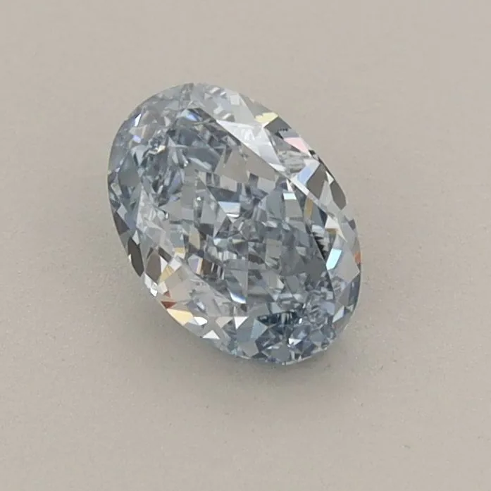 0.60ct OVAL Fancy Intense Blue VS1 Coloured Lab diamond