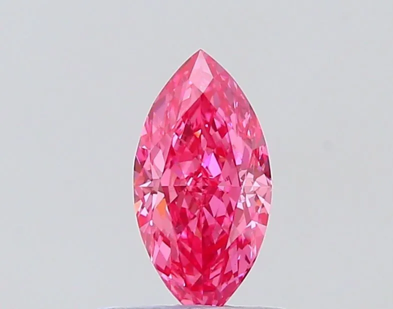 1.01ct MARQUISE Fancy Vivid Pink VVS2 Coloured Lab diamond