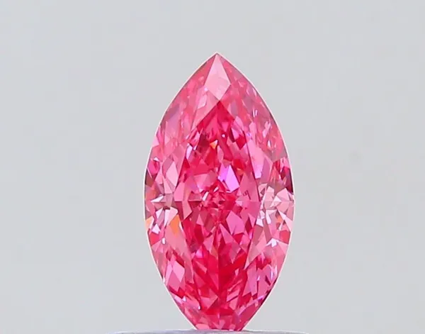 1.01ct MARQUISE Fancy Vivid Pink VVS2 Coloured Lab diamond