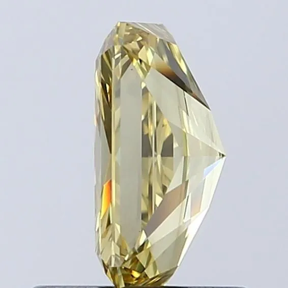 0.92ct RADIANT Fancy Vivid Yellow VS1 Coloured Lab diamond