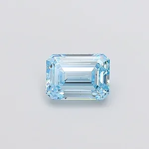 1.02ct EMERALD Fancy Vivid Blue VS1 Coloured Lab diamond