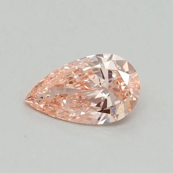 0.31ct PEAR Fancy Vivid Pink VS1 Coloured Lab diamond