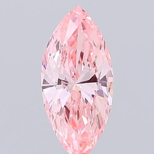 0.50ct MARQUISE Fancy Vivid Pink VS1 Coloured Lab diamond