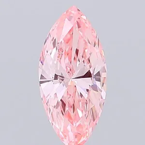 0.5ct MARQUISE Fancy Vivid Pink VS1 Coloured Lab diamond
