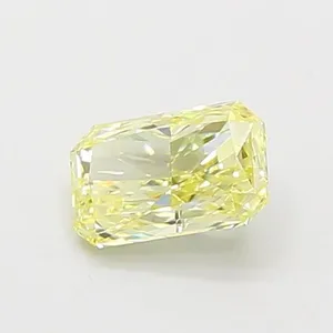 0.6ct RADIANT Fancy Yellow VVS2 Coloured Lab diamond