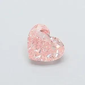 0.47ct HEART Fancy Intense Pink VVS2 Coloured Lab diamond