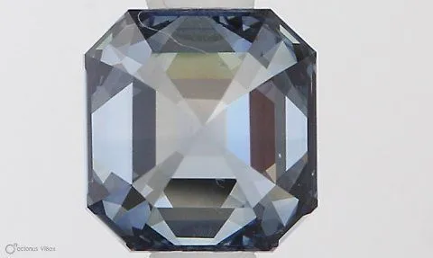 0.68ct EMERALD Fancy Vivid Blue VS2 Coloured Lab diamond