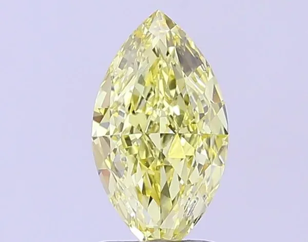 1.52ct MARQUISE Fancy Intense Yellow VVS2 Coloured Lab diamond