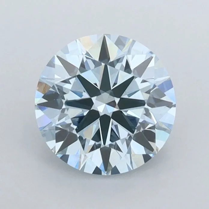 0.99ct ROUND Fancy Intense Blue VVS1 Coloured Lab diamond