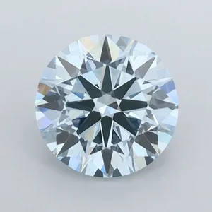 0.99ct ROUND Fancy Intense Blue VVS1 Coloured Lab diamond