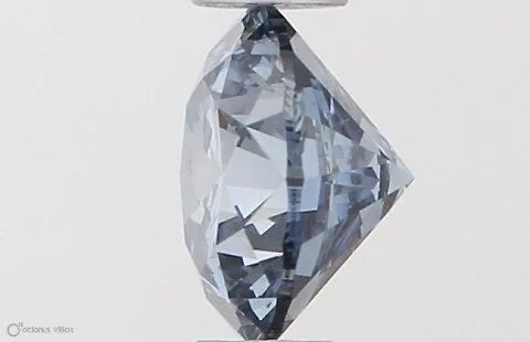 0.50ct ROUND Fancy Vivid Blue SI2 Coloured Lab diamond