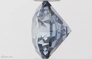 0.5ct ROUND Fancy Vivid Blue SI2 Coloured Lab diamond