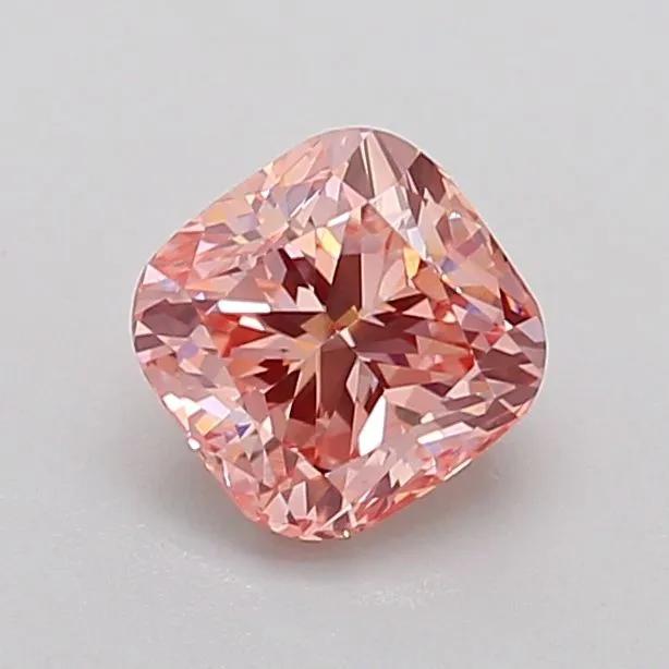 0.99ct CUSHION Fancy Intense Pink VS2 Coloured Lab diamond