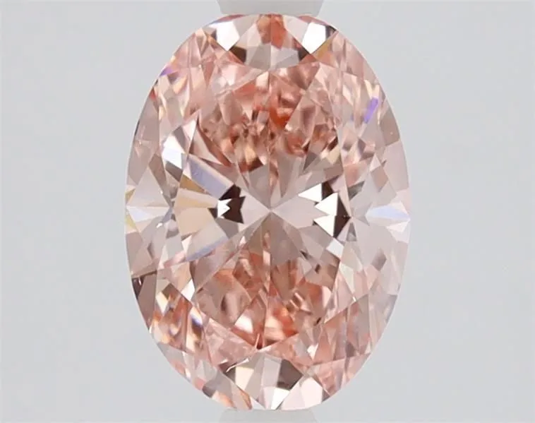 1.20ct OVAL Fancy Vivid Pink VS2 Coloured Lab diamond