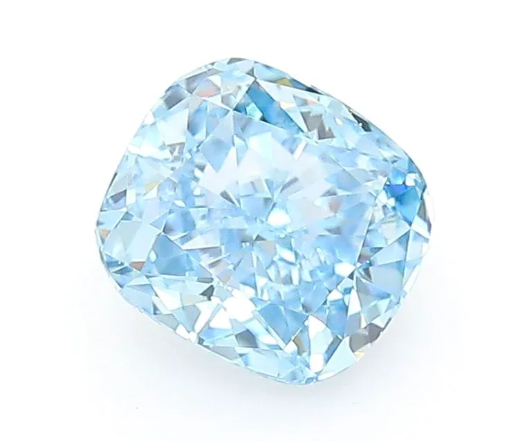 1.04ct CUSHION Fancy Vivid Blue VVS1 Coloured Lab diamond