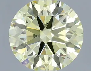0.51ct ROUND Fancy Yellow VVS2 Coloured Lab diamond