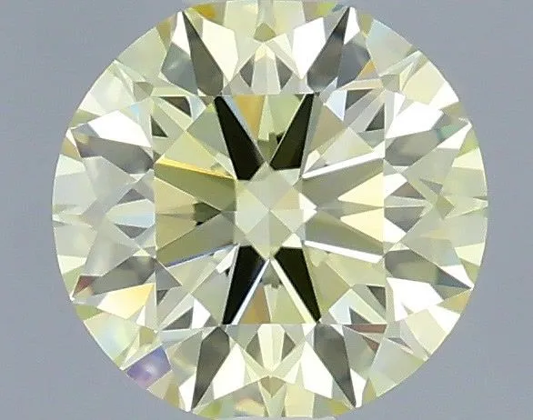 0.51ct ROUND Fancy Yellow VVS2 Coloured Lab diamond