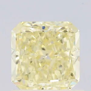 1.01ct RADIANT Fancy Light Yellow VS2 Coloured Lab diamond