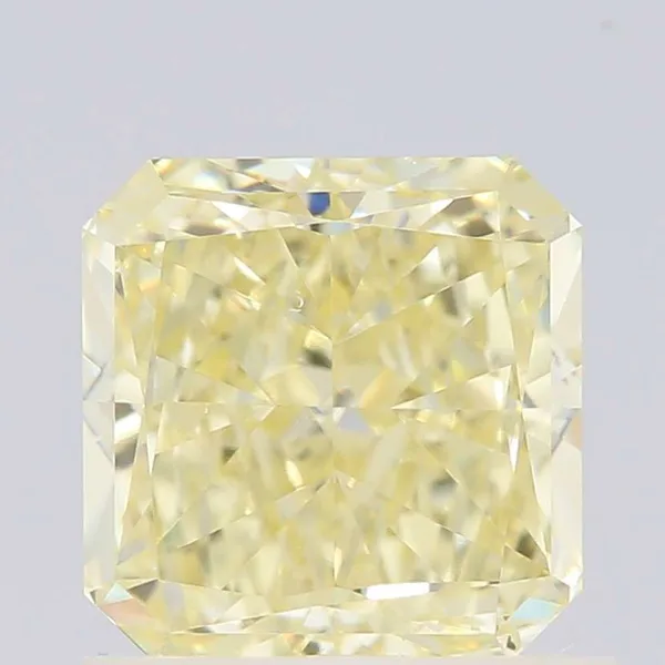 1.01ct RADIANT Fancy Light Yellow VS2 Coloured Lab diamond