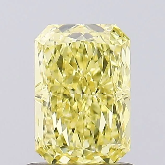 1.06ct RADIANT Fancy Vivid Yellow VS1 Coloured Lab diamond