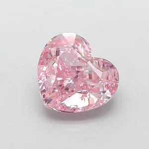 1.85ct HEART Fancy Intense Pink VS1 Coloured Lab diamond