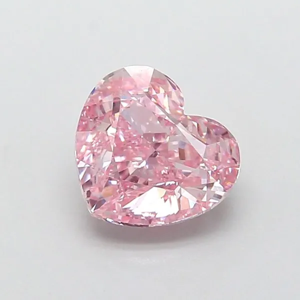 1.85ct HEART Fancy Intense Pink VS1 Coloured Lab diamond