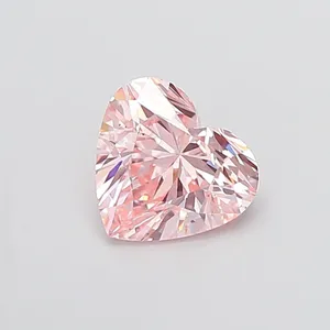 1.5ct HEART Fancy Intense Pink VS1 Coloured Lab diamond