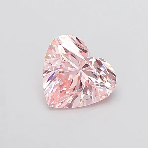 1.5ct HEART Fancy Intense Pink VS1 Coloured Lab diamond