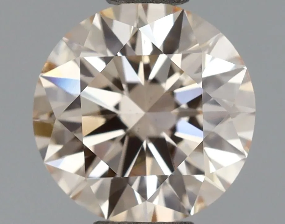 1.13ct ROUND Fancy Light Pink VS2 Coloured Lab diamond