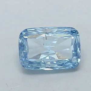 1.03ct CUSHION Fancy Vivid Blue SI2 Coloured Lab diamond