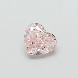 1ct HEART Fancy Pink VS2 Coloured Lab diamond