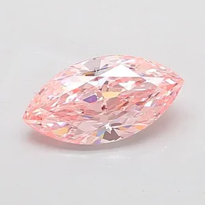 2.1ct MARQUISE Fancy Vivid Pink VVS2 Coloured Lab diamond