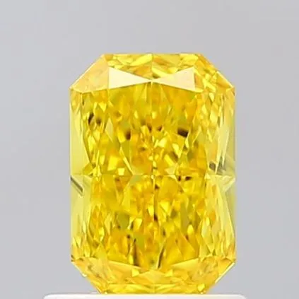 1.04ct RADIANT Fancy Vivid Yellow VS1 Coloured Lab diamond