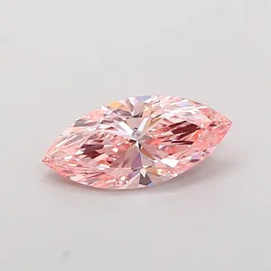 1.49ct MARQUISE Fancy Vivid Pink VS1 Coloured Lab diamond