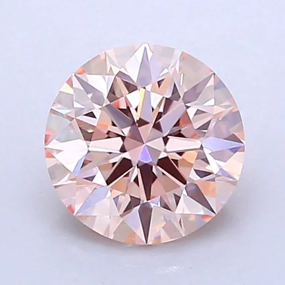1.09ct ROUND Fancy Pink VS1 Coloured Lab diamond