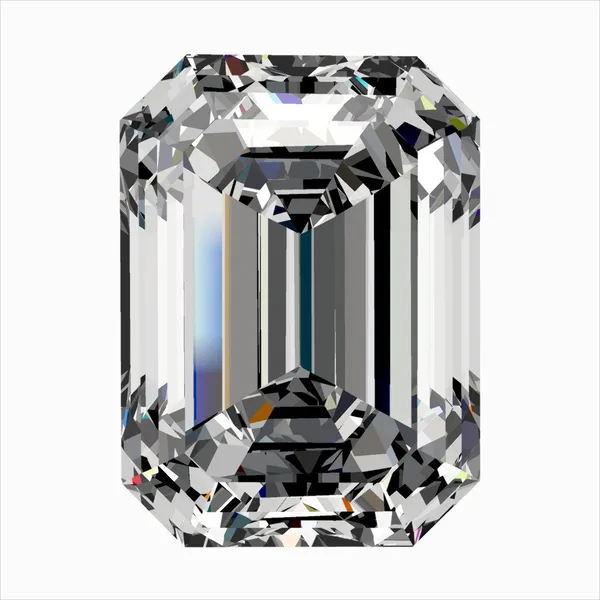0.4ct EMERALD F VS2 Natural diamond
