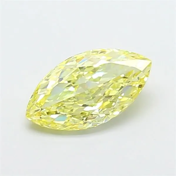 1.51ct MARQUISE Fancy Yellow VS2 Coloured Lab diamond