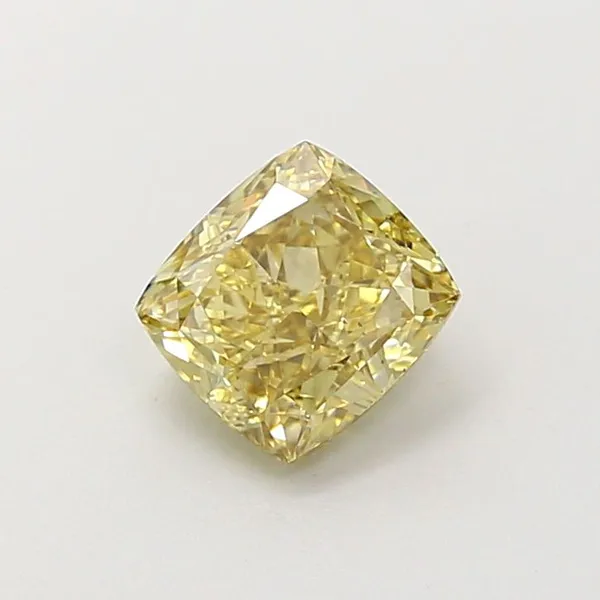 1.01ct CUSHION Fancy Gray Yellow VS2 Coloured Lab diamond