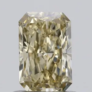 0.73ct RADIANT Fancy Light Grayish Yellow VS1 Coloured Lab diamond
