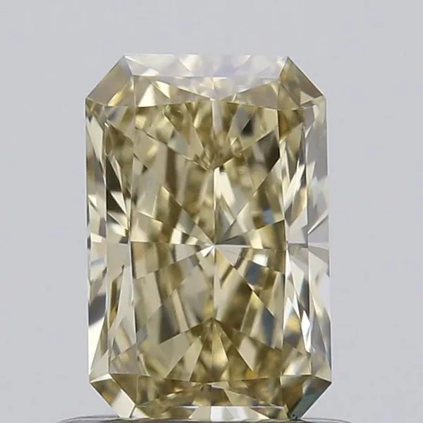 0.73ct RADIANT Fancy Light Grayish Yellow VS1 Coloured Lab diamond