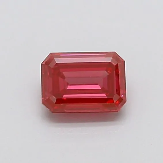 1.04ct EMERALD Fancy Vivid Pink VS1 Coloured Lab diamond