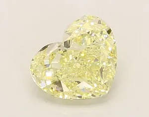 1.05ct HEART Fancy Yellow VVS2 Coloured Lab diamond