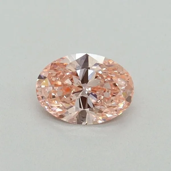 0.31ct OVAL Fancy Vivid Pink SI1 Coloured Lab diamond