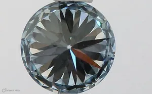 0.5ct ROUND Fancy Intense Blue SI1 Coloured Lab diamond