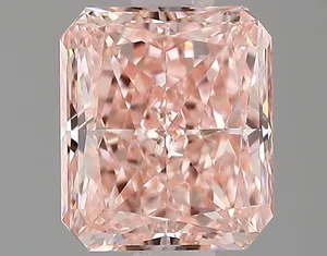 1.05ct RADIANT Fancy Vivid Pink VVS2 Coloured Lab diamond