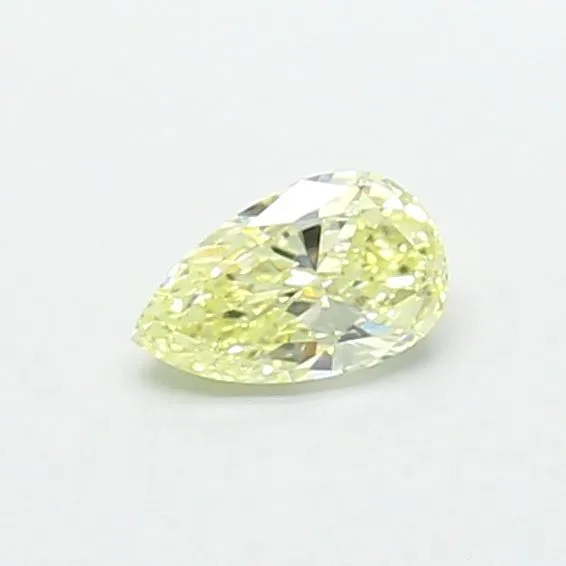 0.51ct PEAR Fancy Light Yellow VS1 Coloured Lab diamond