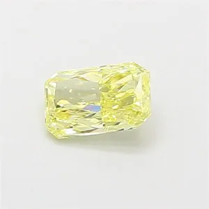 0.46ct RADIANT Fancy Intense Yellow VVS1 Coloured Lab diamond