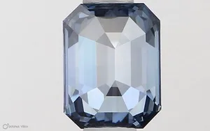 0.49ct EMERALD Fancy Vivid Blue VVS2 Coloured Lab diamond