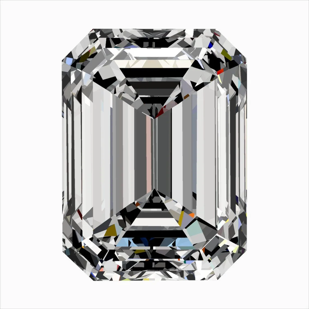 0.31ct EMERALD F VVS2 Natural diamond