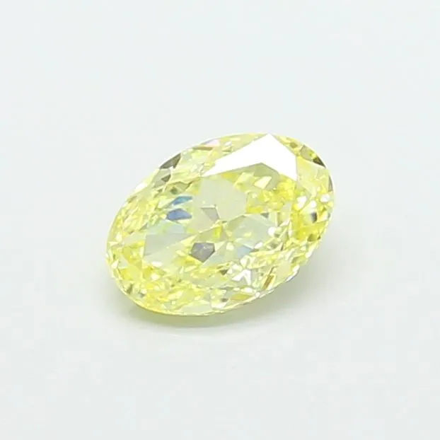 1.09ct OVAL Fancy Yellow VS1 Coloured Lab diamond